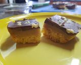 A picture of step 9 of Gluten free Millionaires Shortbread.