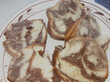 Torta marmolado en licuadora