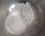 A picture of step 1 of Jowar flour sooji appe.