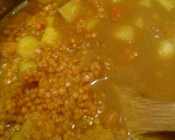 A picture of step 3 of Red Lentils and squash soup.