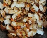 A picture of step 5 of Masala Bread Croutons Upma for Tiffin.