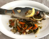 Foto del paso 6 de la receta: Lubinas al horno con verduritas