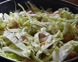 A picture of step 2 of Simple cabbage soya chunks dry sabji.