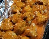 A picture of step 7 of Spicy Buffalo Cauliflower Wings.