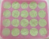 Hình bước làm 3 của món Mochi trà xanh nhân kem