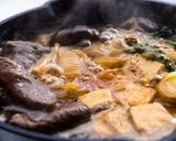 A picture of step 6 of Sukiyaki ratio of warishita sauce.