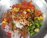 A picture of step 2 of Pizza Cups in Appam Pan.