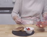 A picture of step 4 of Crepes with spiced strawberries.