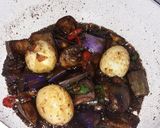 Foto langkah ke 4 dari resep Telur Sambal Terong Kecap.