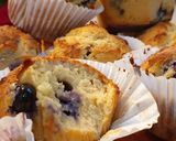 Foto langkah ke 5 dari resep Blueberry cheese muffin #keto #debm.