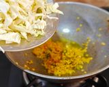 A picture of step 5 of Cabbage Moong Dal Poriyal.