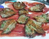 Foto del paso 4 de la receta Setas a la plancha con jamón