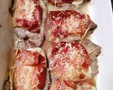 Une image de l'étape 3 de Spiringue de porc gratiné au brie et jambon de parme.