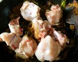 A picture of step 4 of Gongura Chicken (Chicken Cooked with Sorrel Leaves - Andhra Style).
