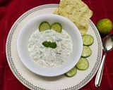 A picture of step 2 of Greek Tzatziki Dip.