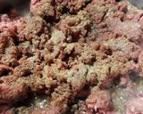 A picture of step 2 of Red Bean and Ground Beef Stew.