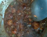 A picture of step 4 of Raw banana kofte in chinese gravy.