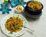 A picture of step 9 of Veg pulav.