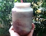 รูปขั้นตอนการทำที่ 2 ของ ผักโขมแดงปั่น💕 Tropical fruit Kefir 2- tone Smoothie