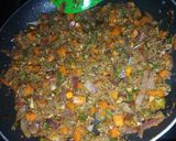 A picture of step 2 of Hawaiian Rice.
