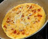 A picture of step 3 of My Breakfast Chorizo Onion & Cheese Omelette.