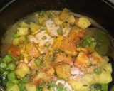 A picture of step 1 of Aalu beans ki sabji.