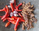 Foto langkah ke 2 dari resep Rujak Kangkung.