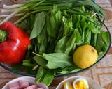 Pas rețetă Salată de leurdă cu șuncă 1 fotografie