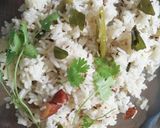 A picture of step 5 of Baadam jeera rice.
