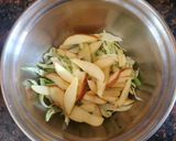 A picture of step 1 of Apple and Cabbage salad.
