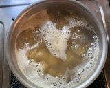 A picture of step 3 of Bengali style Ol or Elephant Yam Dalna.
