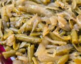 Foto del paso 5 de la receta: Judías verdes en chauchas muy finas salteadas con cebolla en aceite de oliva virgen extra 🫛🧅🫒