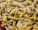 Foto del paso 5 de la receta: Judías verdes en chauchas muy finas salteadas con cebolla en aceite de oliva virgen extra 🫛🧅🫒