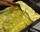 A picture of step 8 of Tamagoyaki (Japanese omelette).