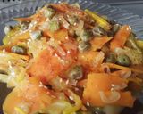 Foto del paso 9 de la receta: Cintas de zanahoria y calabacín amarillo...😜🥒🥕🍝🍜🥗🥙