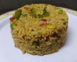 A picture of step 4 of Avarekai ricebath.