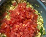 A picture of step 4 of Calabacitas con Elote.