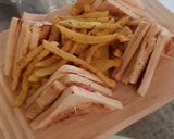 Φωτογραφία βήματος 8 της συνταγής Club sandwich 🍞🧀🥓🍳