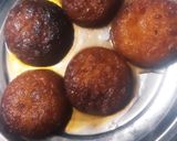A picture of step 6 of Suji Sweet rasbhari.