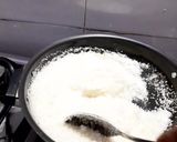 A picture of step 2 of Nariyal Pak (Coconut Fudge).