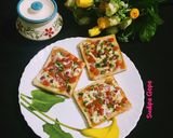 A picture of step 6 of Vegetable Cheese Toast.