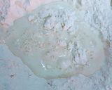 A picture of step 2 of Mexican bunuelos.