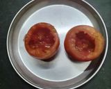 स्वादिष्ट भरवां टमाटर विथ ग्रेवी रेसिपी चरण 3 फोटो