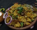 A picture of step 9 of Khandeshi Masala Khichdi.