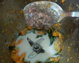 A picture of step 2 of Mango Cucumber Shake.