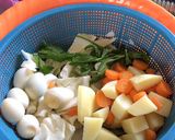 Foto langkah ke 1 dari resep Sop Baso dan Telur Puyuh.