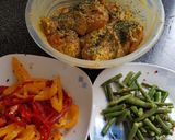 A picture of step 5 of Grilled Chicken drum sticks with vegetable #eid k pakwan.