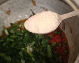 A picture of step 4 of Kasuri carrot peas.