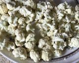 A picture of step 1 of Cauliflower and split chick peas curry.