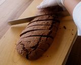 A picture of step 9 of Crunchy Chocolate Dipped Biscotti.